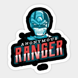funny anonymous ranger Sticker